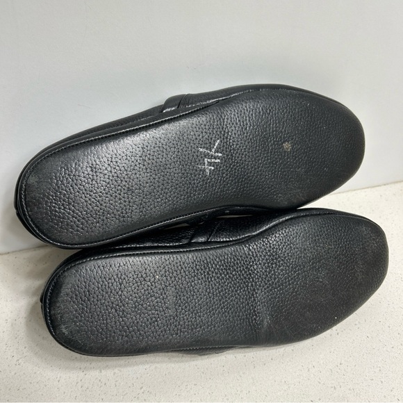 L B Evans Black Leather Men's Loafers Slippers 11 - Picture 8 of 8